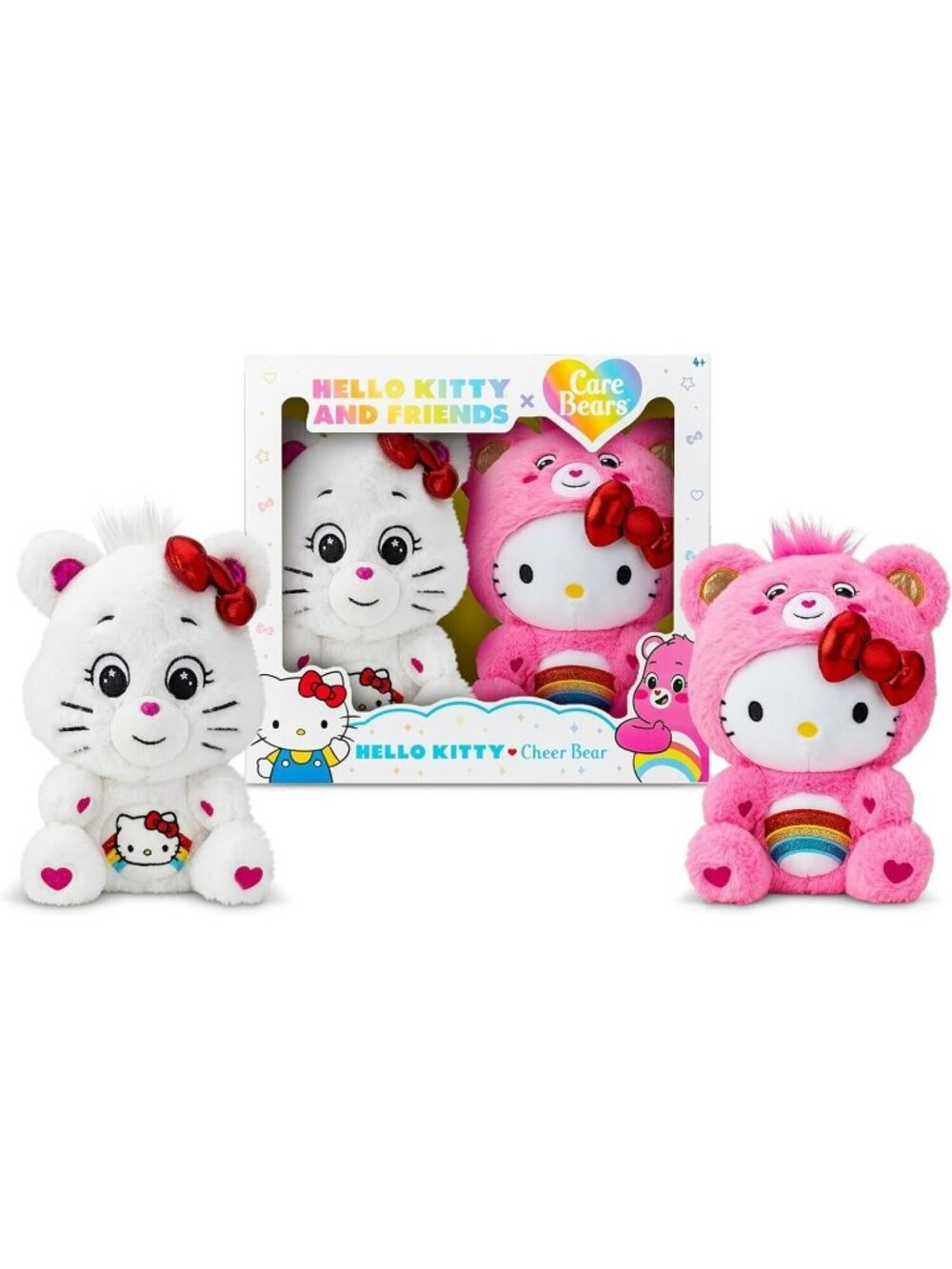 Sanrio Hello Kitty x Care Bears Hello Kitty And Cheer Bear 10" Collectible Plush